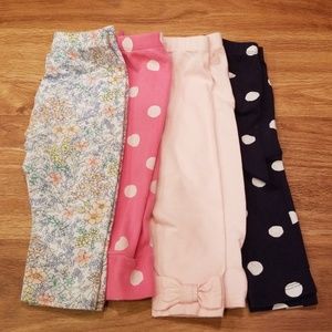 BUNDLE! 4 Baby GAP leggings (6-12m)